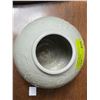Image 2 : 8" Grey Glazed Art  Pottery Vase - 6" diameter