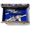 Image 2 : Birks Regency Silver Plated Flatware for 8 with  Serving Pieces in a Flatware Chest - Pristine Condi