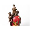 Image 2 : Pair of Decorative Hand Painted Urn Shaped Statues - 24" tall x 9" diameter