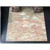 Image 2 : Black Lacquered Coffee Table with Marble Insert Top - 28" x 28" x 17" tall