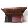 Image 2 : Solid Wood Hope Chest with Brass Clasp - 18" x 38" x 18" tall