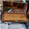 Image 3 : Vintage Drop Front Secretary Desk with Key - 16" x 30" x 40" tall