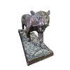 Image 2 : Heavy Cast Bronze Lioness Statue - 6" x 16" x 9" tall