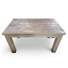Image 1 : Barnwood Style Table with Metal Capped Feet - 33" x 54" x 30" tall