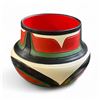 Image 1 : 2007 Stewart Jacobs "Ovoid - Split 4" Design Potter y Vase - Squamish Nation Coast Salish Artist- 6"
