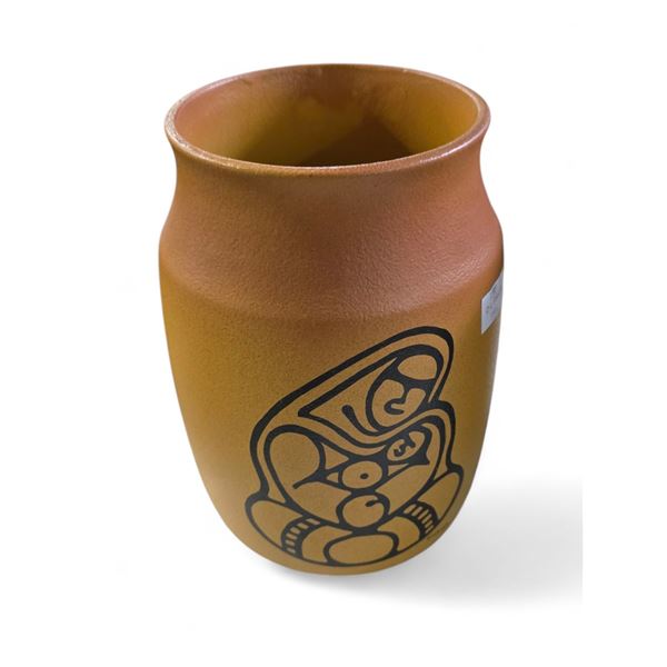 Vintage Canada OMP Blue Mountain Pottery "Earth Mother"  Vase - ApaKark Artist Design - 10" tall x 7