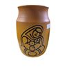 Image 2 : Vintage Canada OMP Blue Mountain Pottery "Earth Mother"  Vase - ApaKark Artist Design - 10" tall x 7