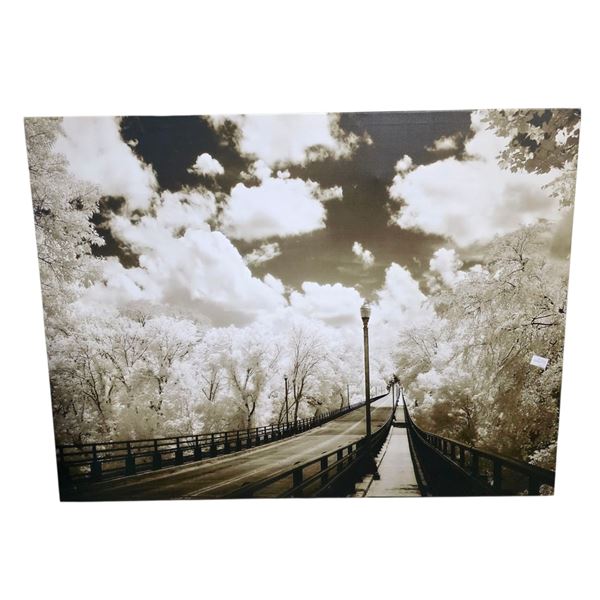 Large "Boulevard Bridge" Canvas Wall Art - 40" x 30"