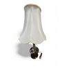 Image 1 : Vintage Moorcroft Floral Design Lamp with Shade - Base is 16" tall and 9" diameter -