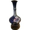 Image 2 : Vintage Moorcroft Floral Design Lamp with Shade - Base is 16" tall and 9" diameter -