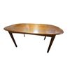 Image 2 : Swedish Teak Dining  Table with 6 Matching Chairs - Table top is 3' x 5'