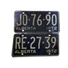 Image 1 : Pair of 1962 Alberta 6 Digit License Plates - RE-27-39