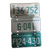 Image 1 : 3 Saskatchewan 1960s Single License Plates - 1965 #139-752, 1964 #6-041, & 1969 #F124-430