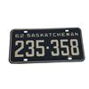 Image 1 : 1962 Saskatchewan 6 Digit Single License Plate - 235-358
