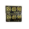 Image 1 : Pair of 1969 Alberta 6 Digit Licence Plates - RH-40-98