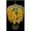 Image 1 : Stained Glass Tiffany Style Weeping Willow Lamp - 20" tall with a 10" diameter shade