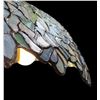 Image 2 : Large Blue Stained Glass Tiffany Style Lamp - 32" tall with a 22" diameter shade