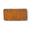 Image 2 : Vintage Saskatchewan "SF" 1963 License Plate - 1 (Single digit)