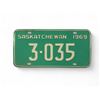 Image 1 : Vintage Saskatchewan 1969 License Plate - 3-035