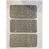 Image 2 : Vintage Saskatchewan 1974 License Plate Set w/ Additional Plate - 27-125 (Set) / 189-058 (Additional