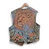 Image 1 : Leather vest w/ floral lion pattern
