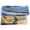 Image 1 : Collectable Boeing 727 Model & Waterline "Shokaku" Air Craft Carrier Model Sets