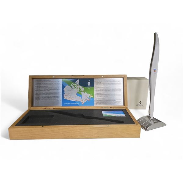 Vancouver 2010 Olympic Games 12" Torch Replica with Stand by Birks - Ltd Edition in Presentation Box