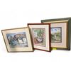 Image 1 : 3 pc - Framed watercolor pictures