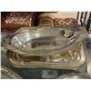 Image 2 : Group - Silver plated dinnerware set