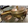 Image 3 : Group - Copper pots, serving dish and buckets