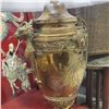 Image 3 : Vintage  Urn Shaped Brass Lamp - 24" tall at the top of the shade