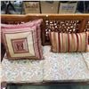 Image 2 : Four Seat Asian Design Wood Settee - 87" Long