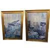 Image 1 : 2 Large Framed Paintings - 30" x 42" framed