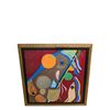 Image 2 : 2 Oil on Canvas Abstract Paintings - Largest frame is 40" x 40"