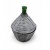 Image 2 : Green Glass Car Boy & Wicker Basket