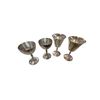 Image 2 : Shelf of Vintage Silver Plated Serving Ware - Platters, Goblets, Mugs and Casserole Stand