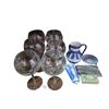 Image 1 : Group of Wedgwood and Other Jasperware Items - Jug, Trinket Box, Wall Vase and Mini Plate