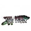 Image 1 : Shelf of Crystal and Glass Wine Glasses and Plates