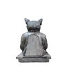 Image 3 : Pair of Japanese Glazed Porcelain 8" Cats and a Pair of Cat and Dog Monk Book Ends