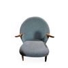 Image 1 : Mid-Century Modern Upholstered Teak Arm Chair