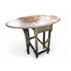 Image 1 : Antique Oval Barley Twist Drop Side Gate Leg Table - Top is 42" x 30"