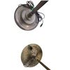 Image 2 : 2 Vintage Brass Floor Lamps with Tassel Shades