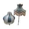 Image 3 : 2 Vintage Brass Floor Lamps with Tassel Shades