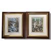 Image 1 : 2 Original 1987 Original Oil Paintings by Ursula Ossenberg - "New Beginning" & "Rocky Creek" - Frame