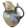Image 2 : Glazed Ceramic Pitcher with Basin and Basket Shaped Planter