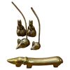 Image 2 : Mikado Brass Anniversary Clock with Brass Dome & 5 Brass Miniatures