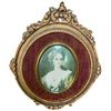 Image 3 : Miniature Portrait, Bronze 6" Horse & Silvered Butterfly Plaque (6" x 8")
