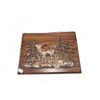 Image 2 : 2 Hanging Wall Decor - Vintage Metal Art Elk In Woods 3D Copper tone on Oak frame & Quote Sign