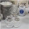 Image 3 : Group of Assorted Tableware & Decor - Pewter Tankards, Bottles, Ceramic Crock, and More