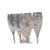Image 2 : Group of 12 Assorted Glassware: Crystal Punch Bowl, Champagne Flute, and Wavy Art‑Glass Cen